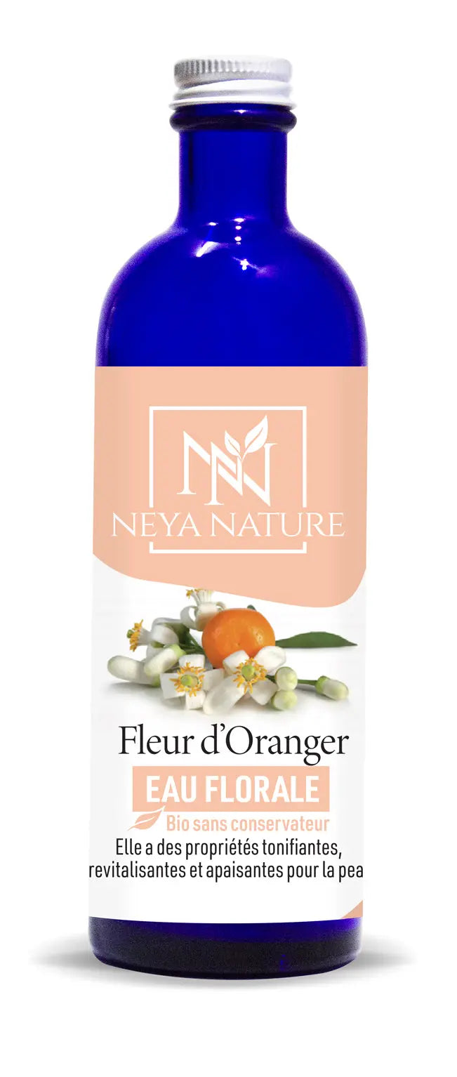 hydrolat eau florale fleur d'oranger neroli bio 200ml bouteille en verre