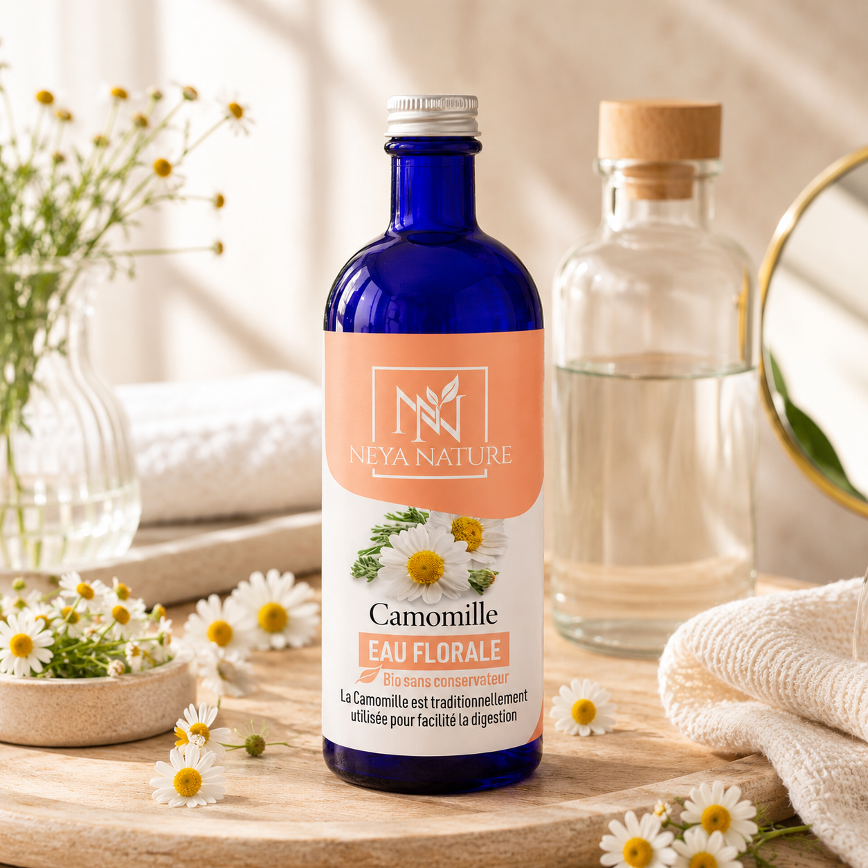 Eau Florale Camomille Bio – Apaisement, Douceur & Soin naturel