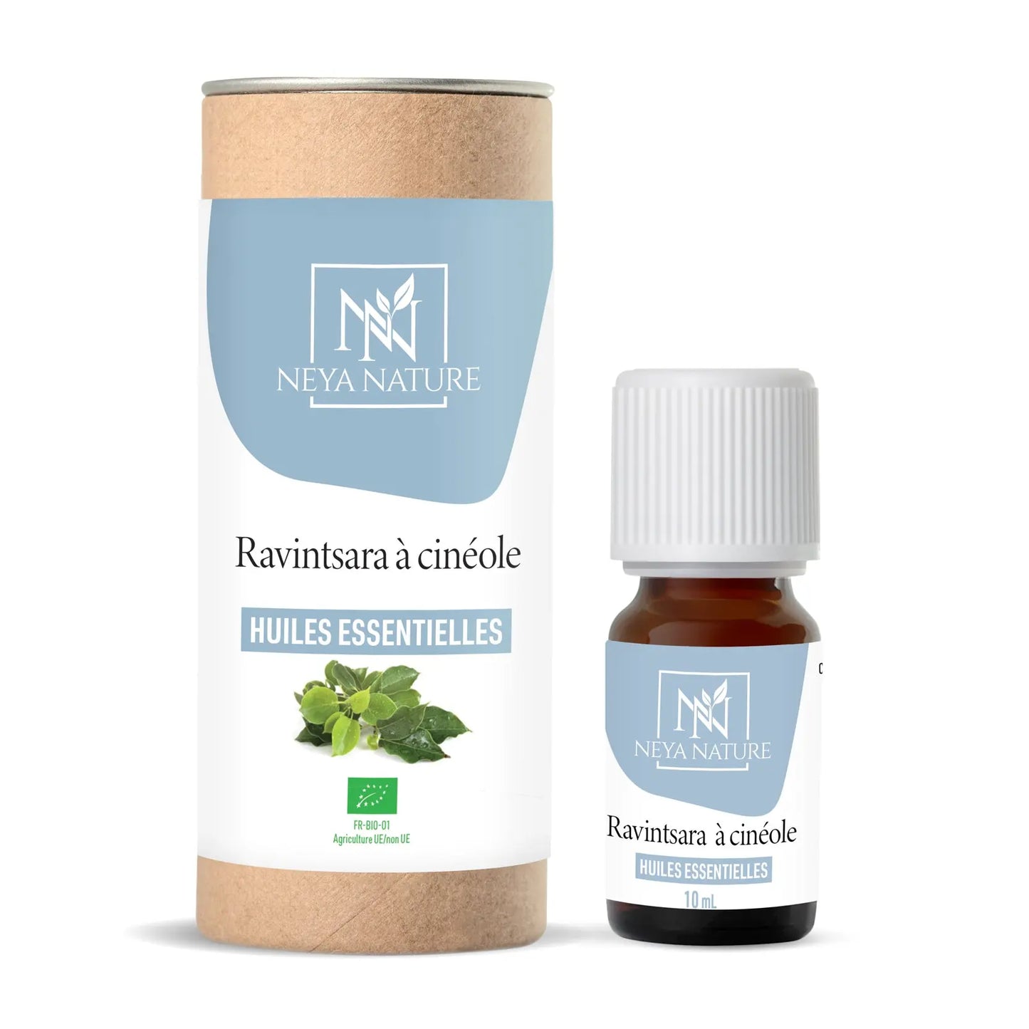 huile essentielle ravintsara bio compte gouttes en verre 10ml