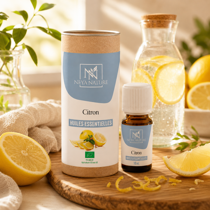 Huile Essentielle Citron Bio – Détox, Digestion & Énergie naturelle