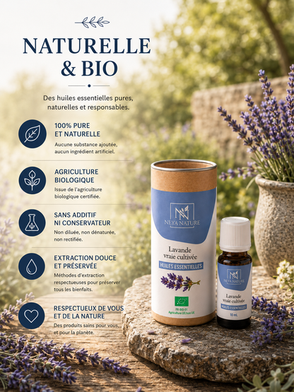Huile Essentielle Lavande Bio – Relaxation, Sommeil & Apaisement naturel