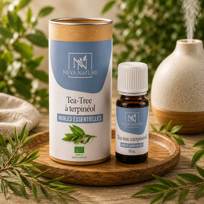 Huile Essentielle Tea Tree Bio (10 ml) – Peau, Imperfections & Purification naturelle